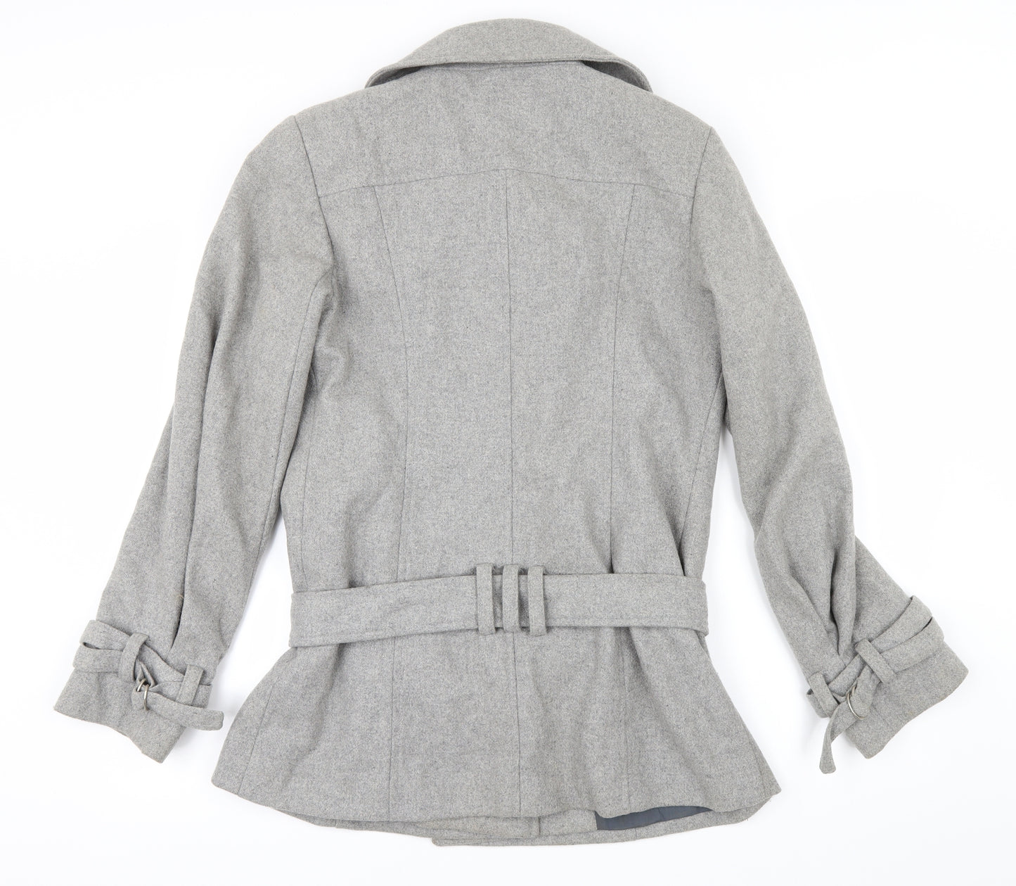River Island Womens Grey   Overcoat Coat Size 14