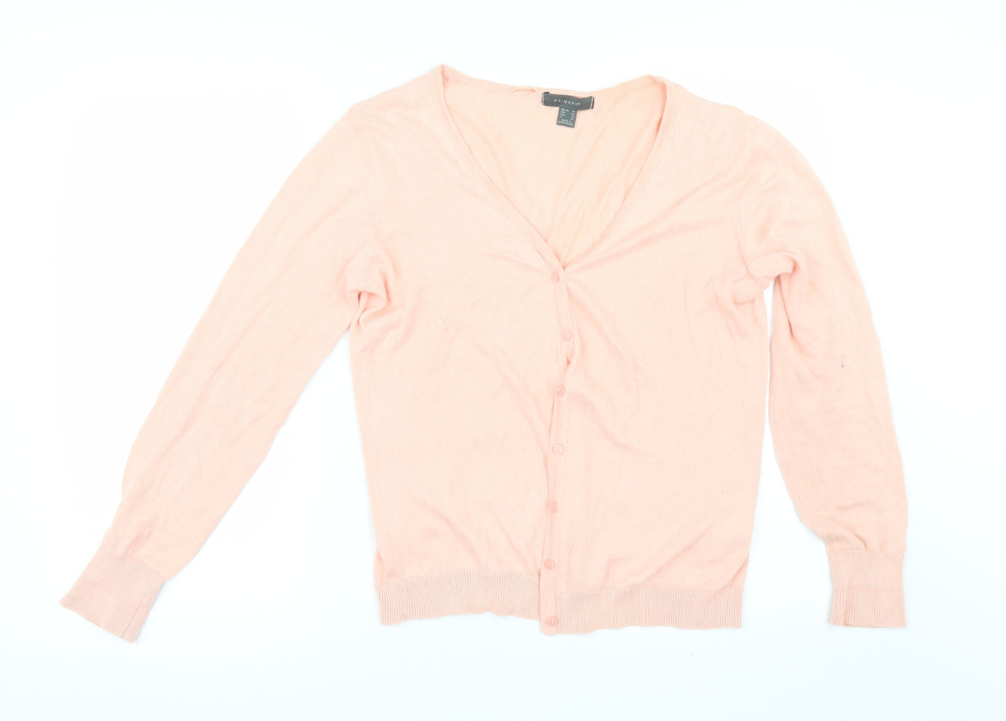 Primark Womens Orange   Cardigan Jumper Size 14