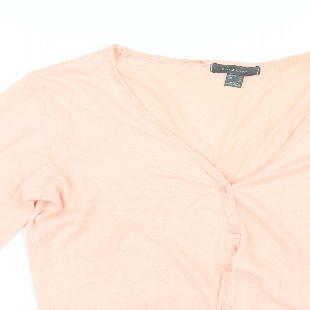 Primark Womens Orange   Cardigan Jumper Size 14