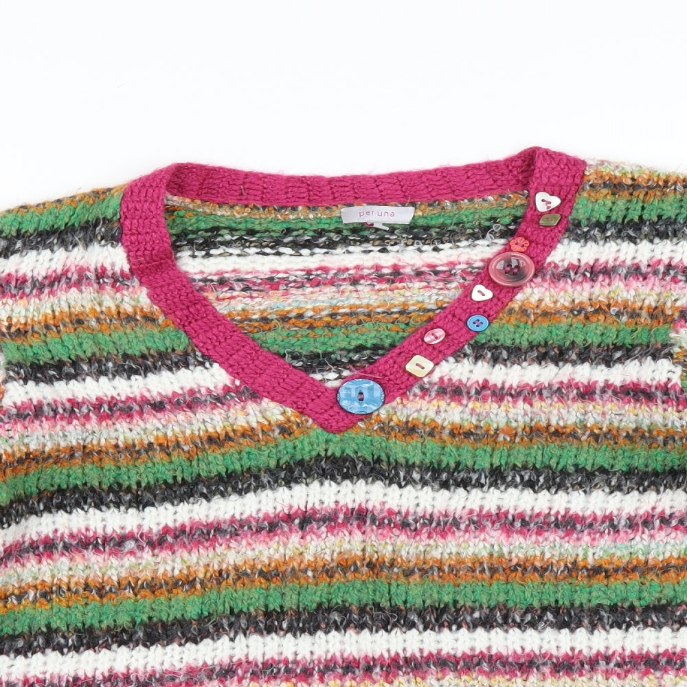 Marks and Spencer Womens Multicoloured   Pullover Jumper Size 16
