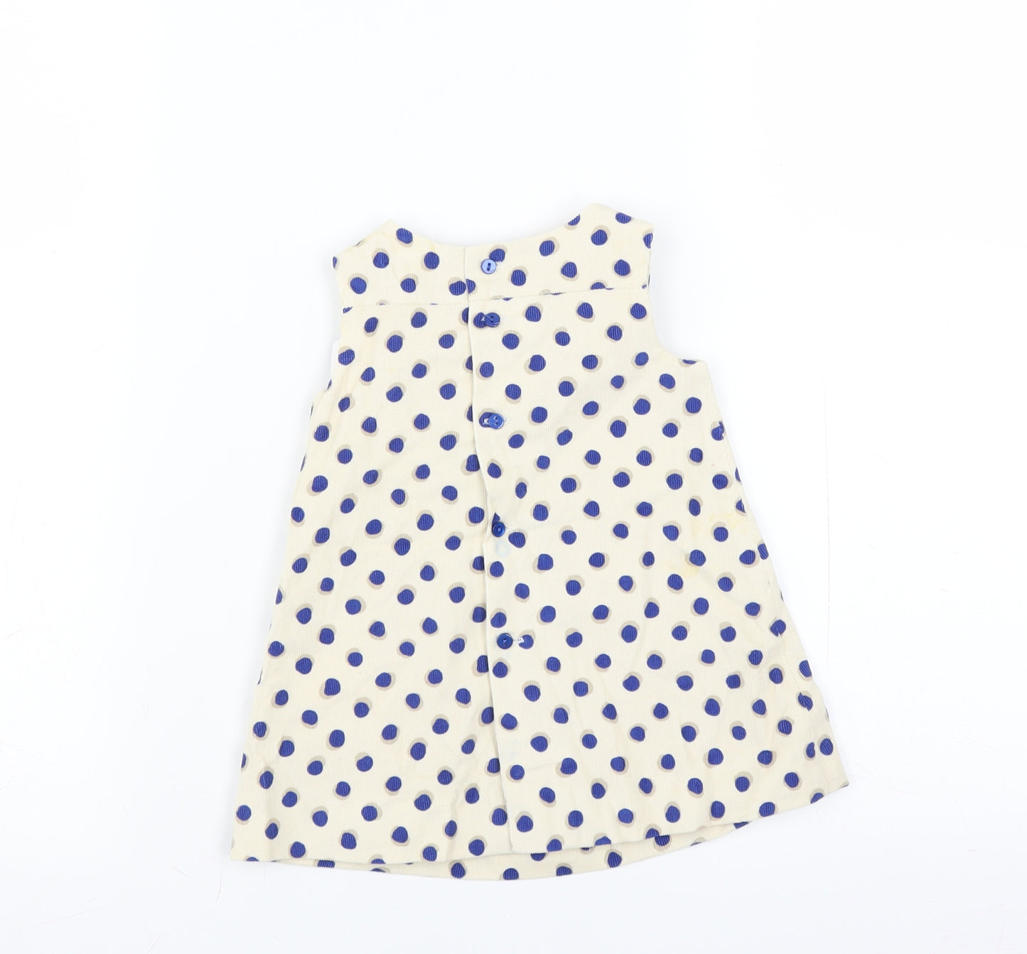 Zara Girls Ivory Polka Dot  Trapeze & Swing  Size 6-9 Months