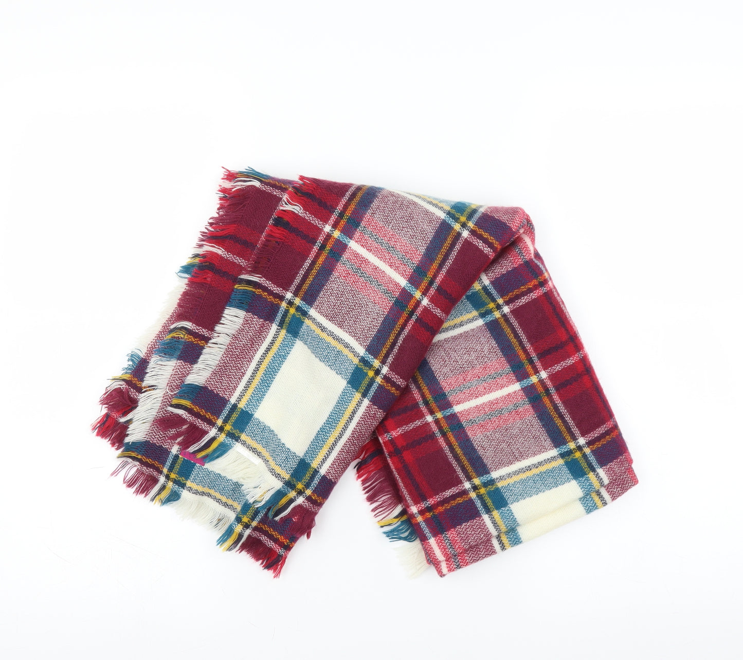 Preworn Womens Multicoloured Plaid   Shawl/Wrap