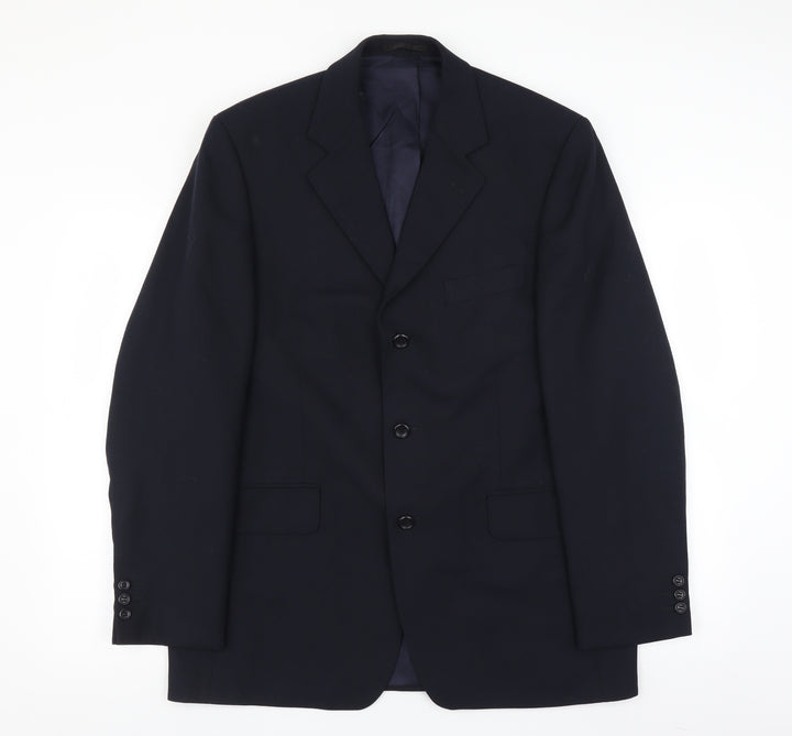 Burton Mens Blue Jacket Suit Jacket Size 42