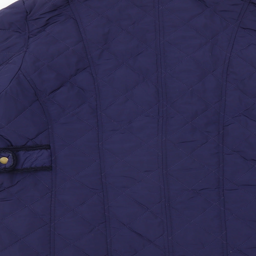 Rogers+Rogers Womens Blue   Quilted Jacket Size 20
