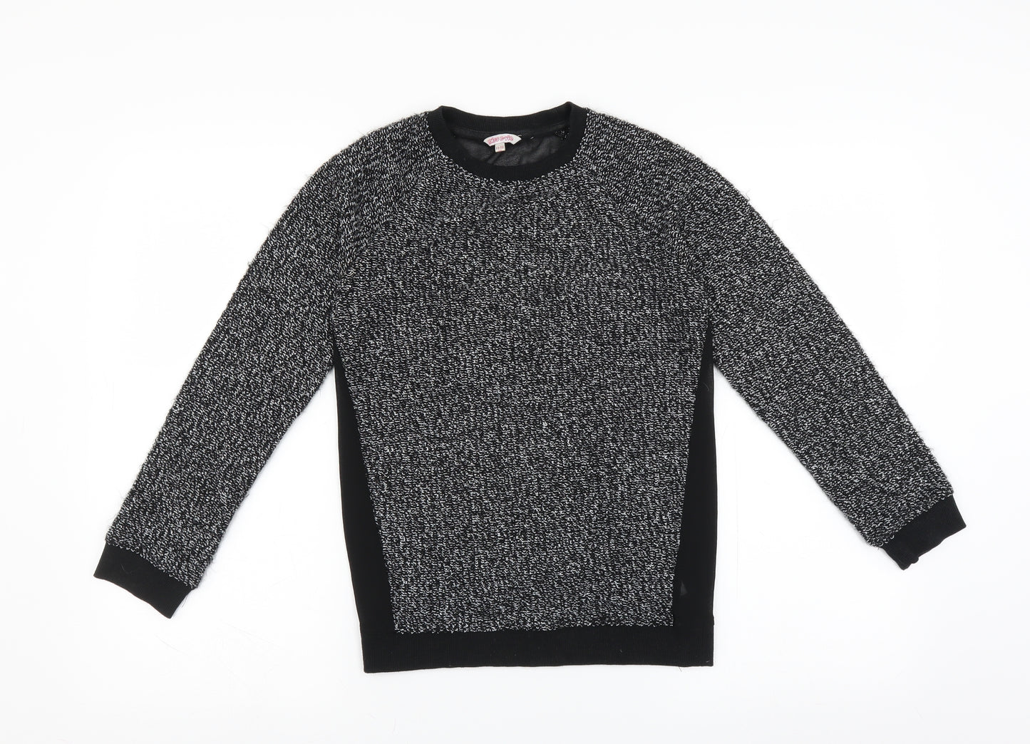 Miss Evie Girls Black   Pullover Jumper Size 11-12 Years