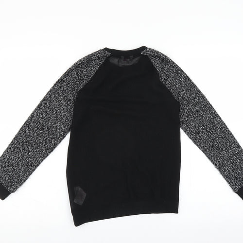 Miss Evie Girls Black   Pullover Jumper Size 11-12 Years