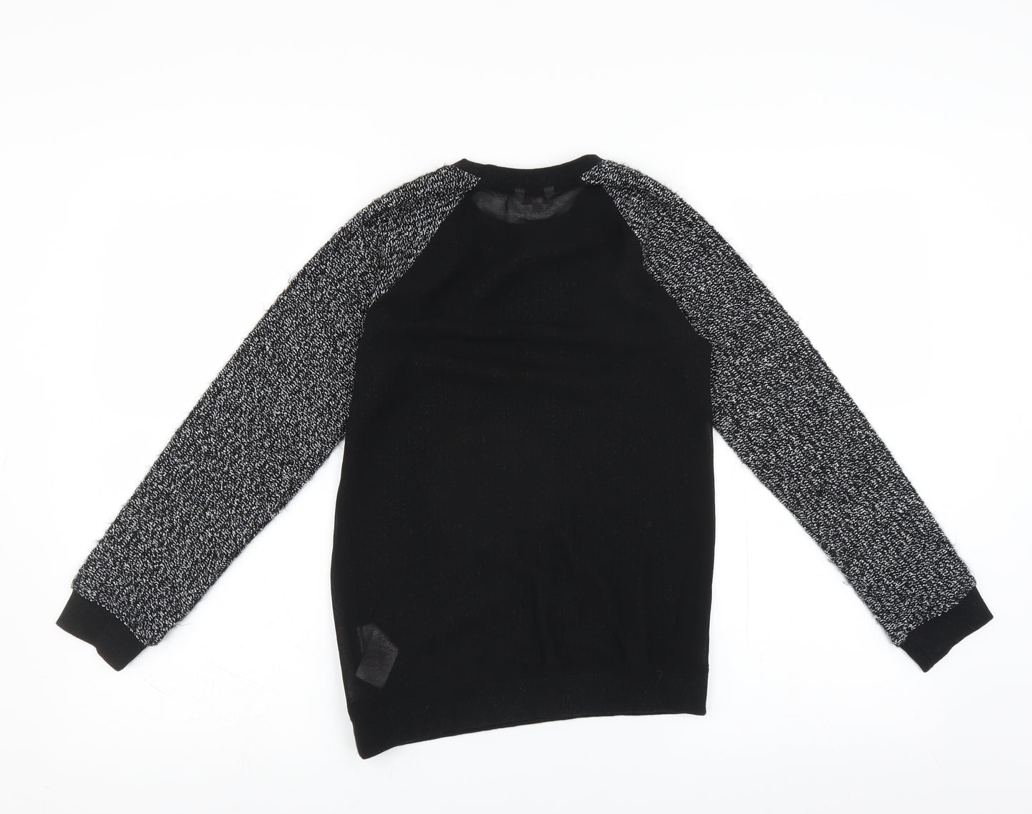 Miss Evie Girls Black   Pullover Jumper Size 11-12 Years