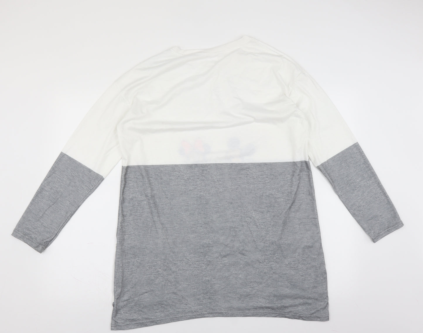 Preworn Womens Grey Solid  Top Nightshirt Size M  - Disney Minnie Mickey Mouse