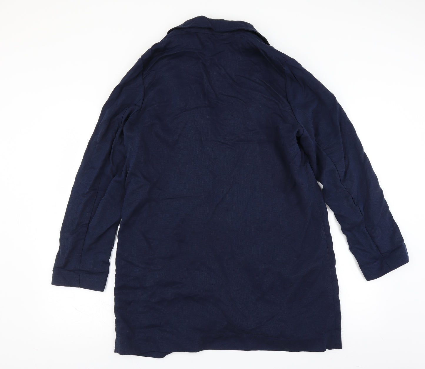 Marks and Spencer Womens Blue   Overcoat Jacket Size 14