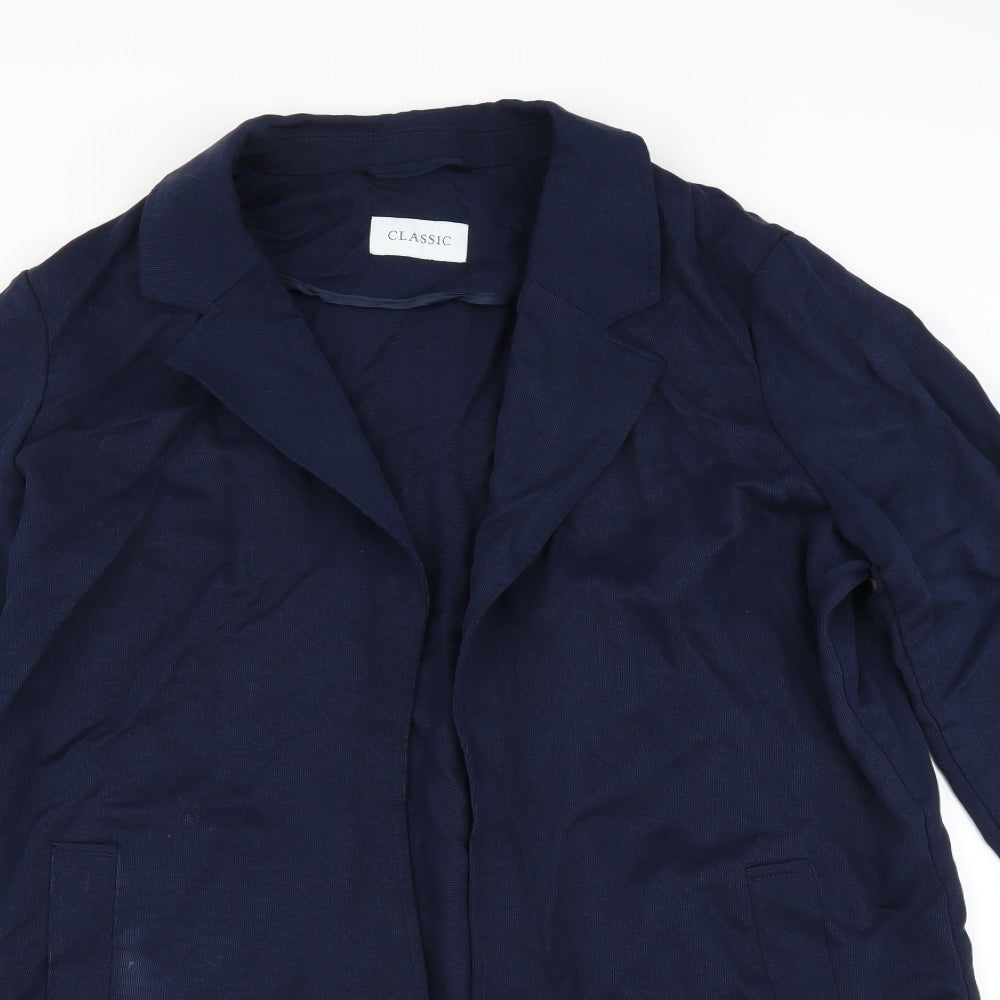 Marks and Spencer Womens Blue   Overcoat Jacket Size 14