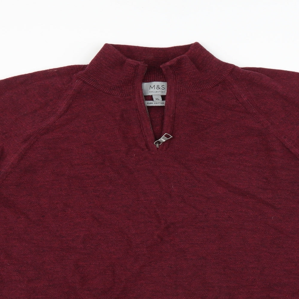 Marks and Spencer Mens Purple   Pullover Jumper Size XL