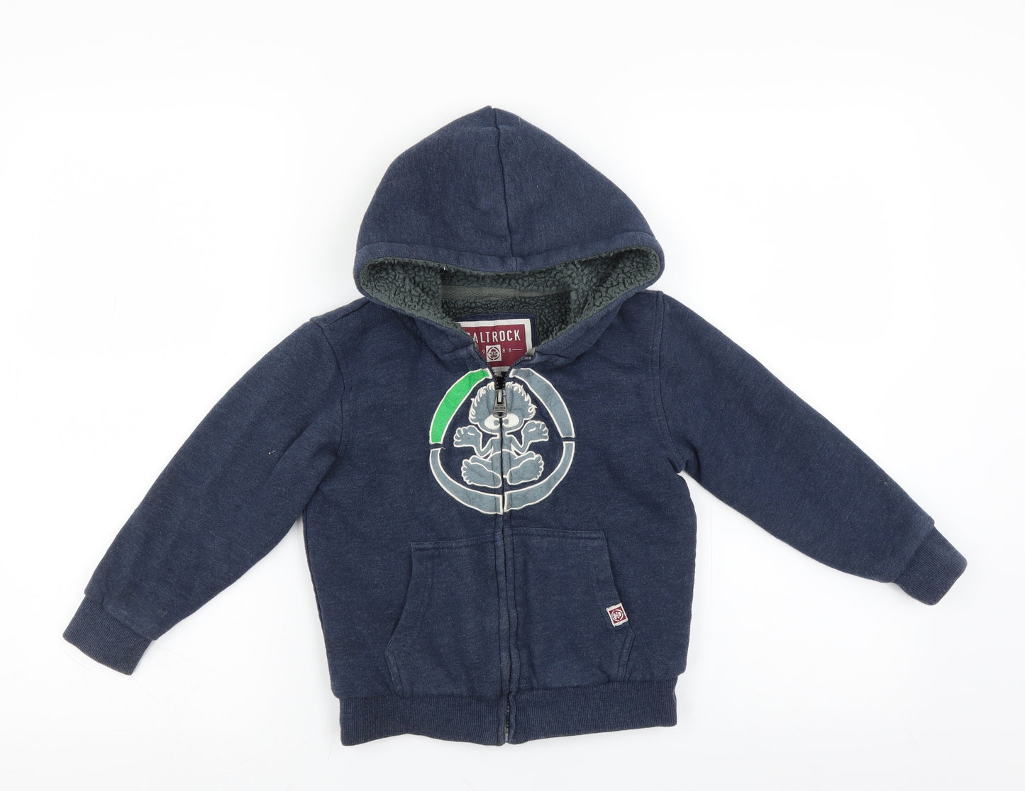Saltrock Boys Blue   Full Zip Hoodie Size 4-5 Years