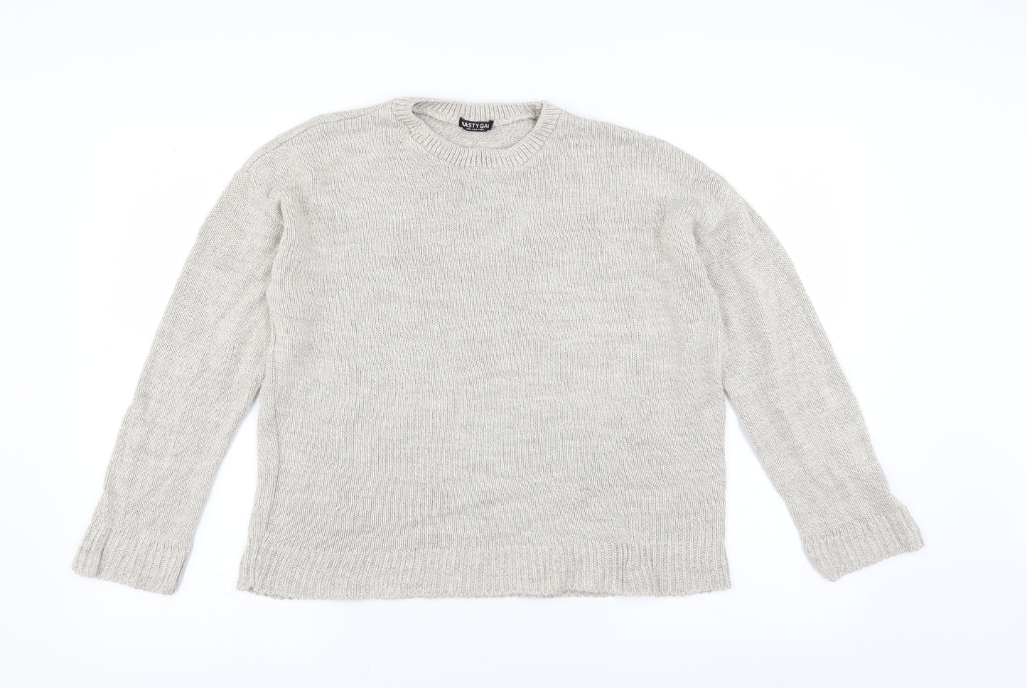 Nasty Gal Womens Beige   Pullover Jumper Size 10
