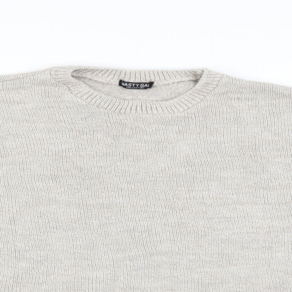 Nasty Gal Womens Beige   Pullover Jumper Size 10