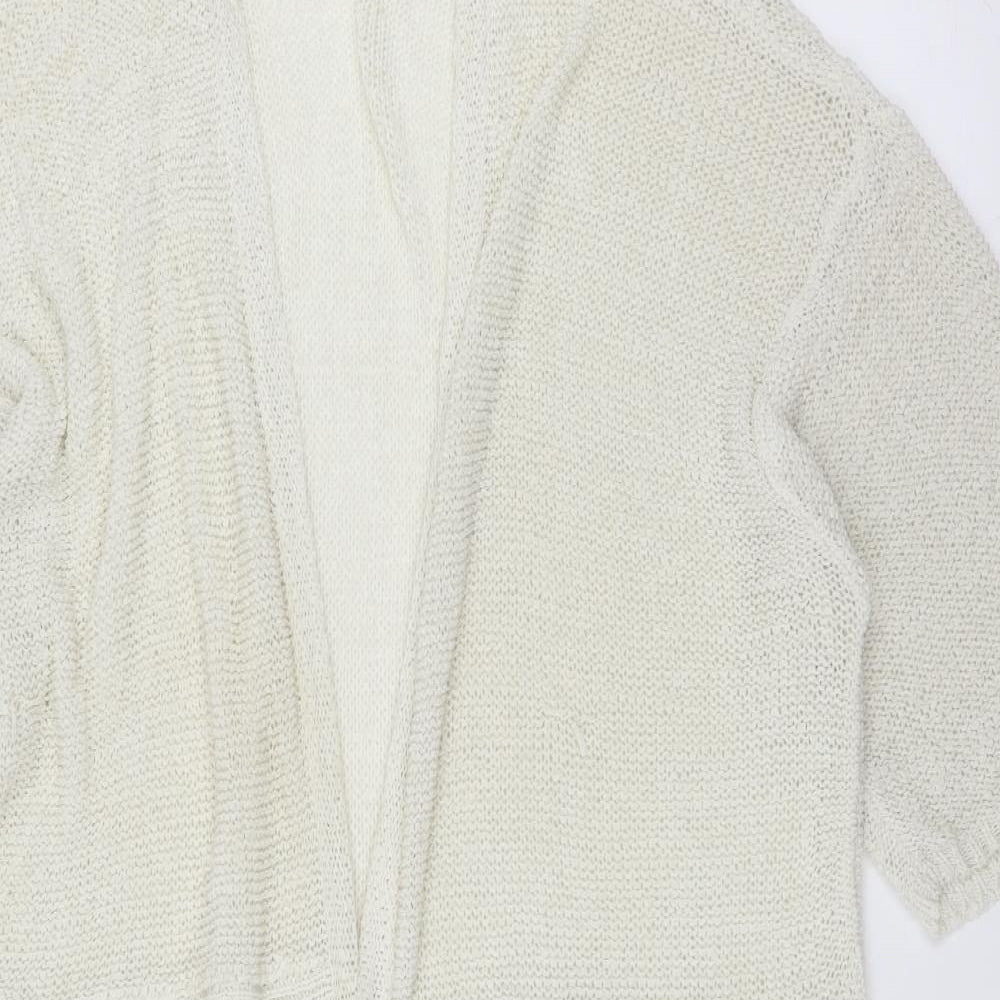 George Womens Ivory   Cardigan Jumper Size XL  - lace and fringe detail