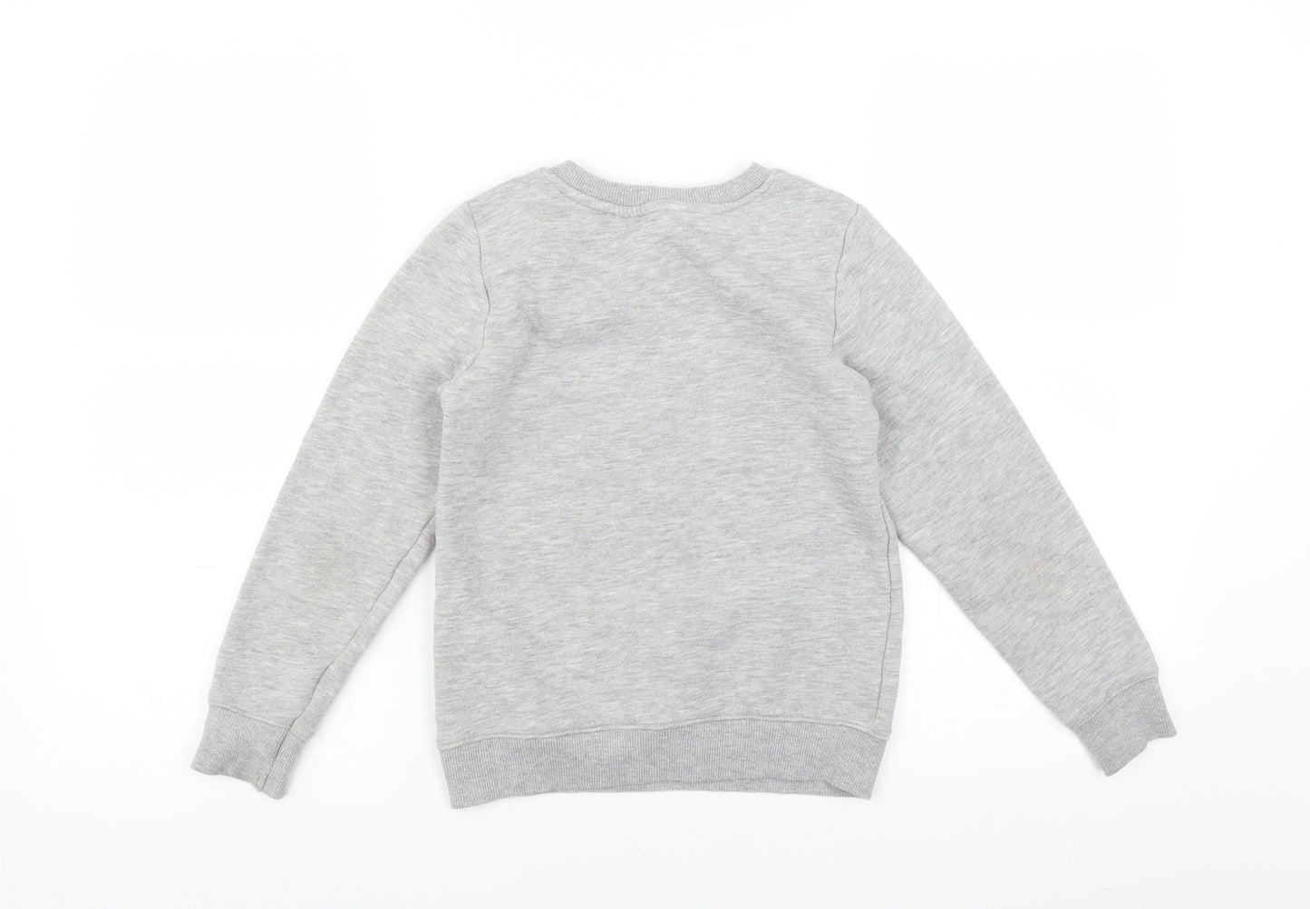 H&M Boys Grey   Pullover Sweatshirt Size 6-7 Years  - football