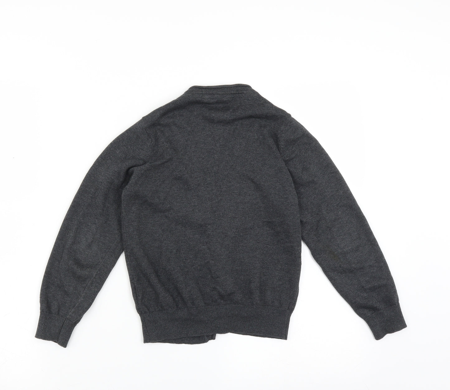 Marks and Spencer Girls Grey   Cardigan Jumper Size 7-8 Years