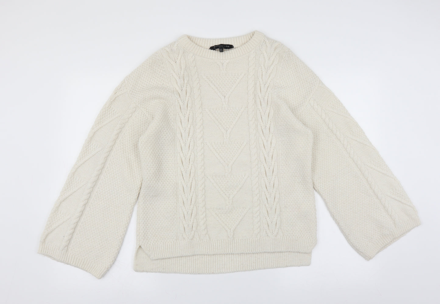 F&F Womens White   Pullover Jumper Size 8