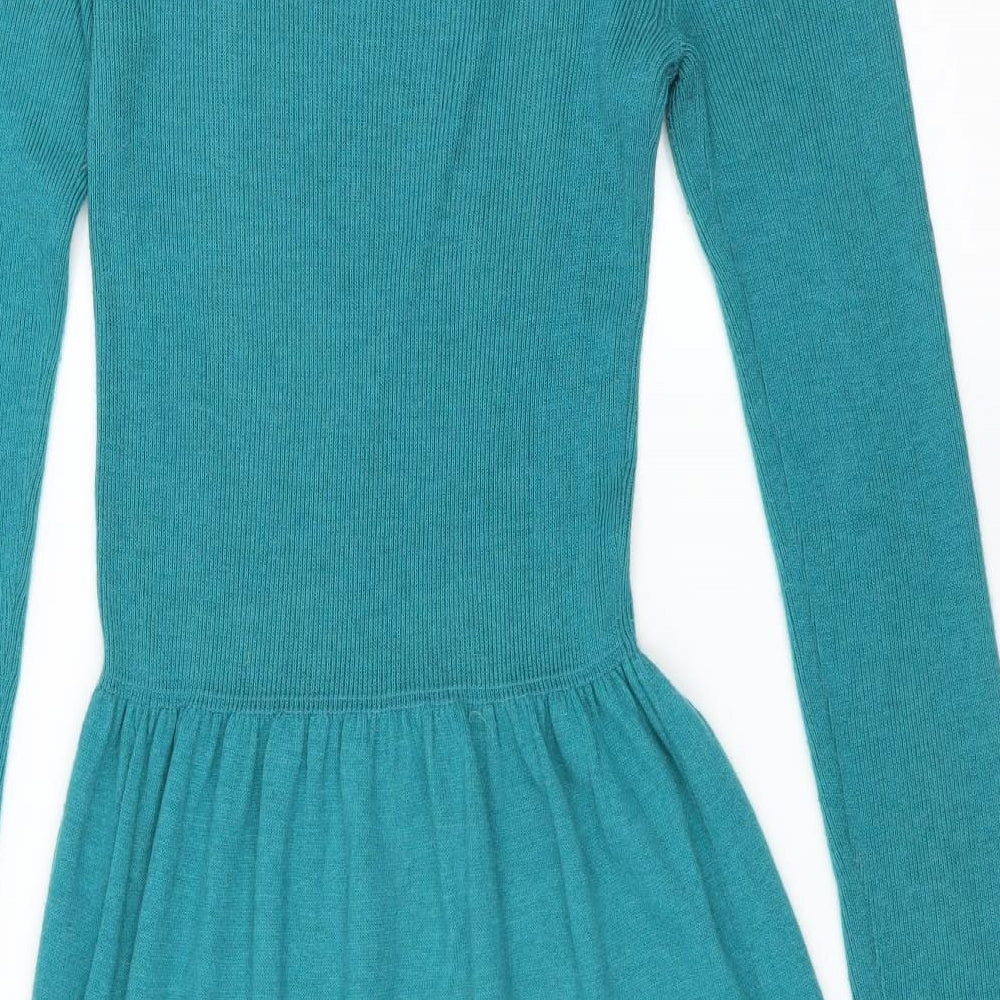 Divided by H&M Womens Green   Jumper Dress  Size 8