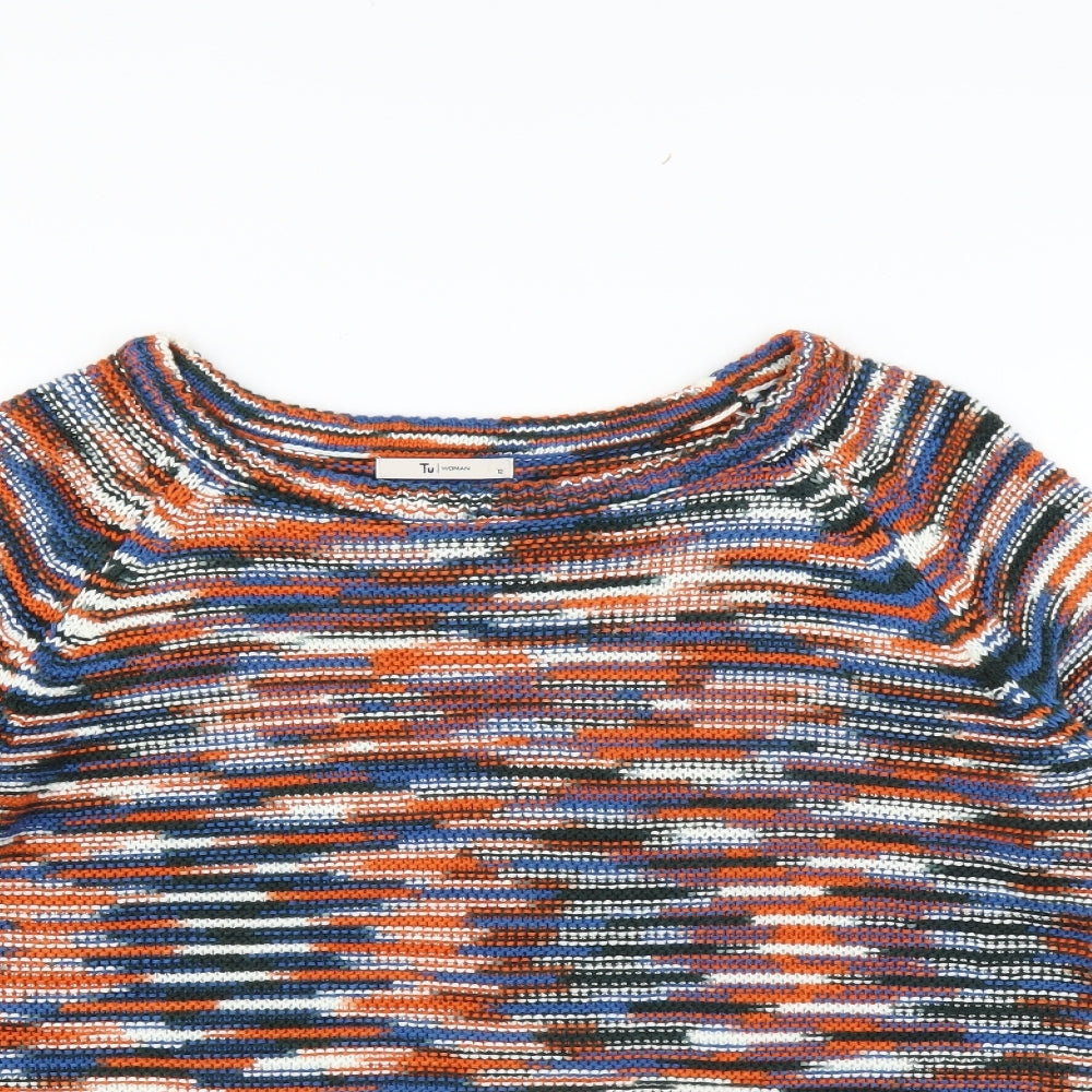 Sainsburys Womens Orange   Pullover Jumper Size 12