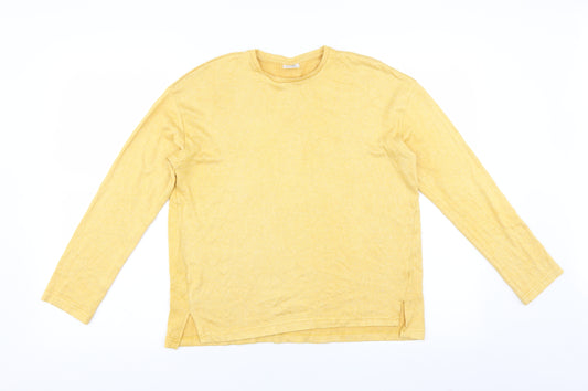 Front view of Zara girls’ yellow jumper, size 13-14, years