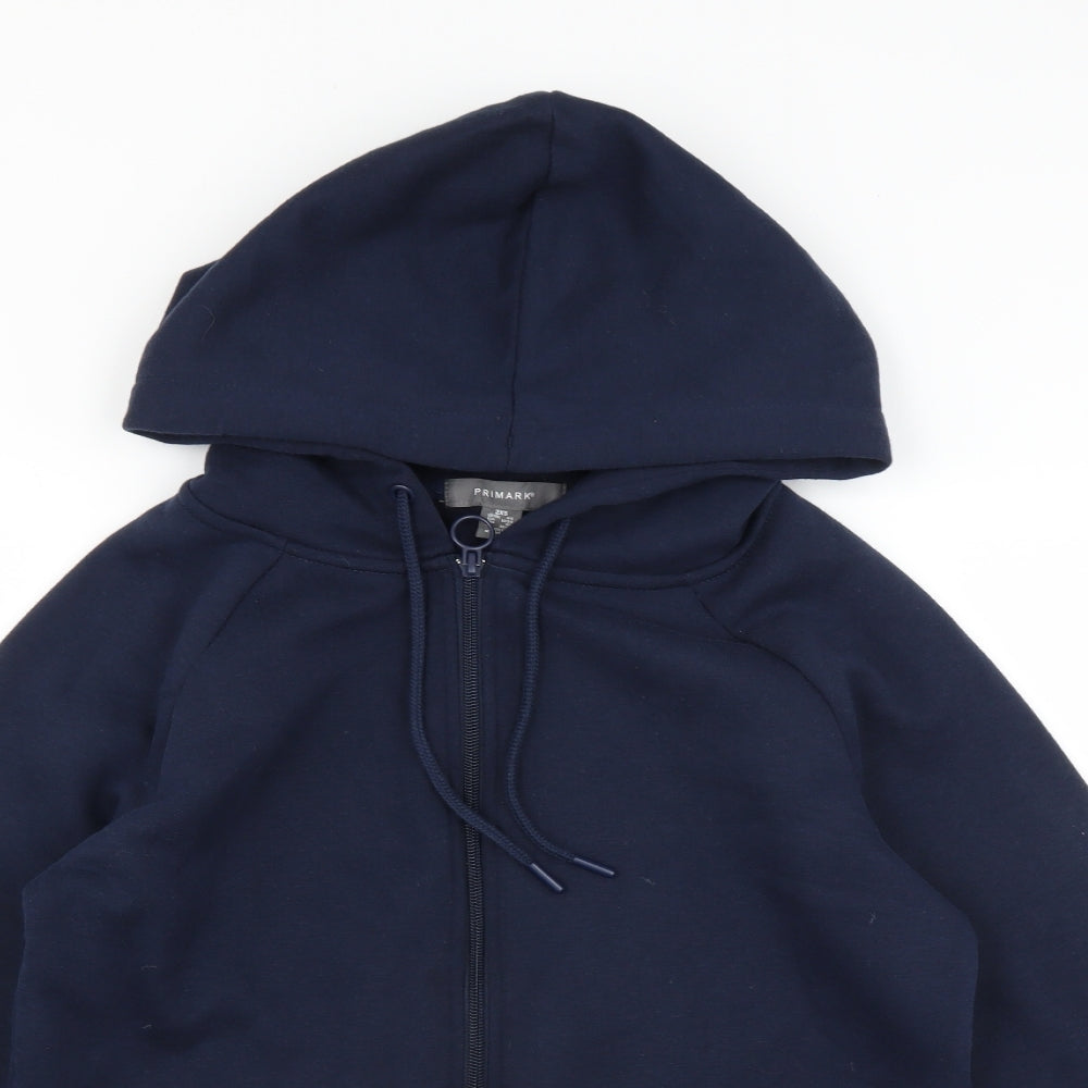 Primark Womens Blue   Full Zip Hoodie Size 2XS