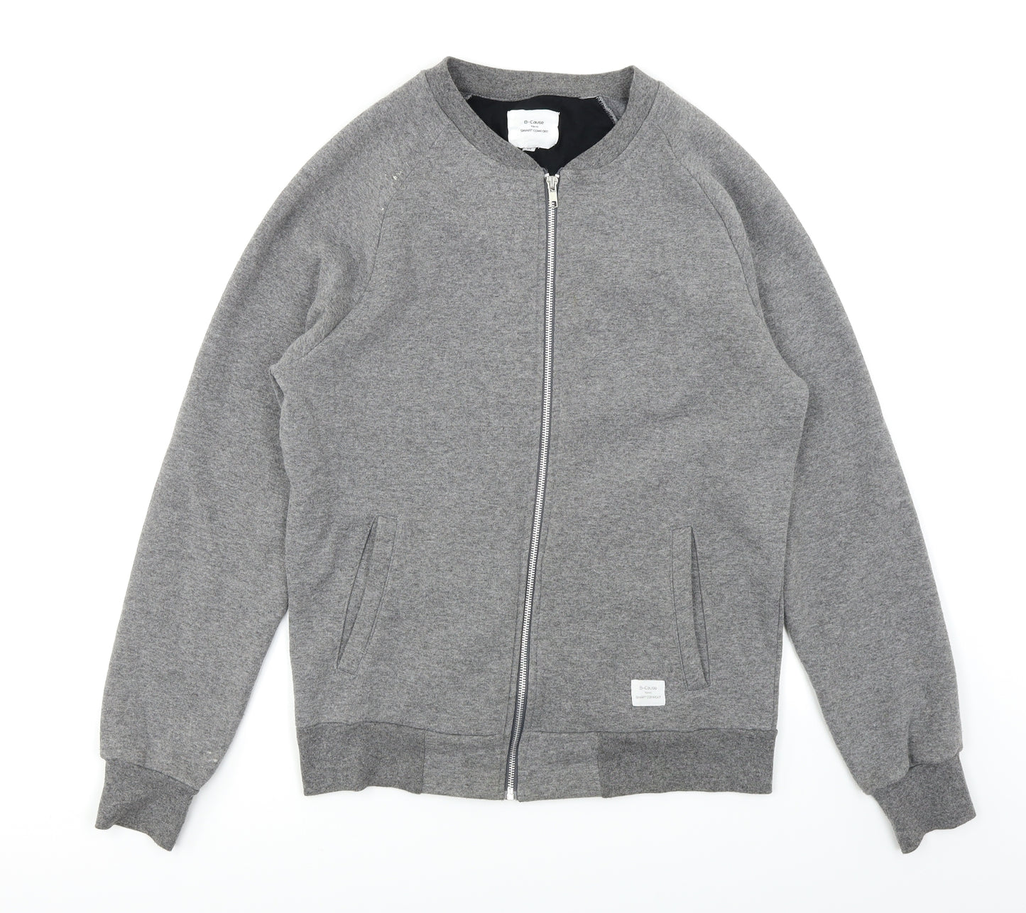 B-Cause Mens Grey   Full Zip Sweatshirt Size M