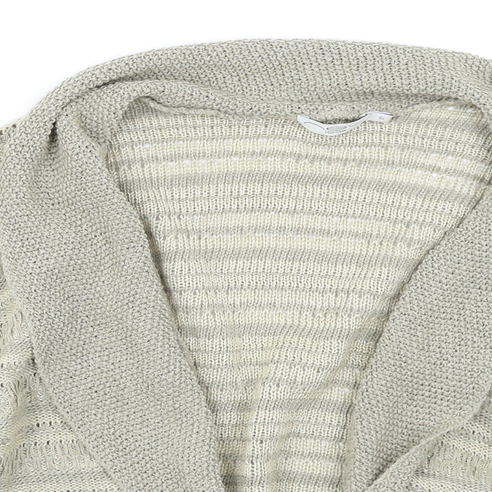 New Look Womens Gold  Knit Shrug Jumper Size 12