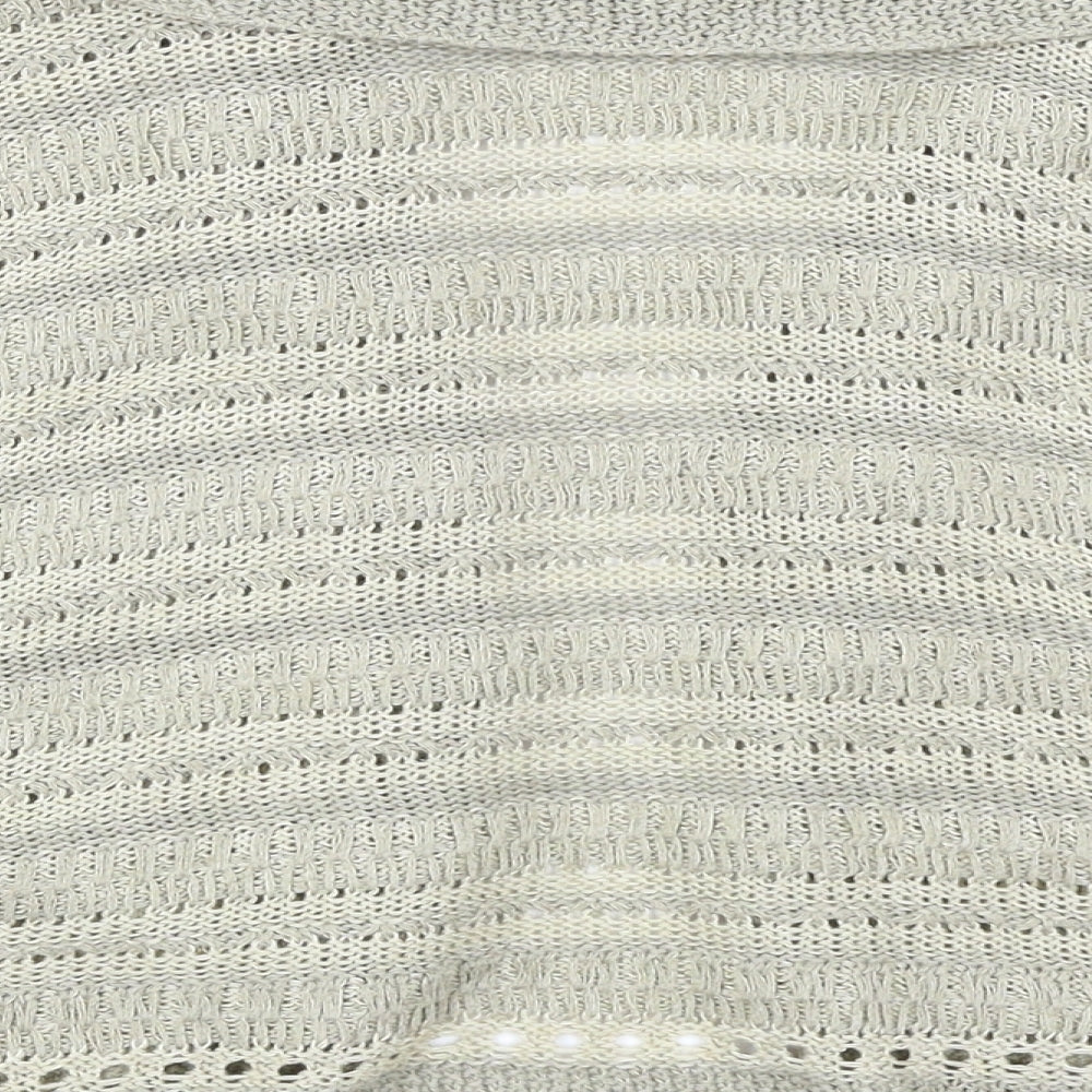 New Look Womens Gold  Knit Shrug Jumper Size 12