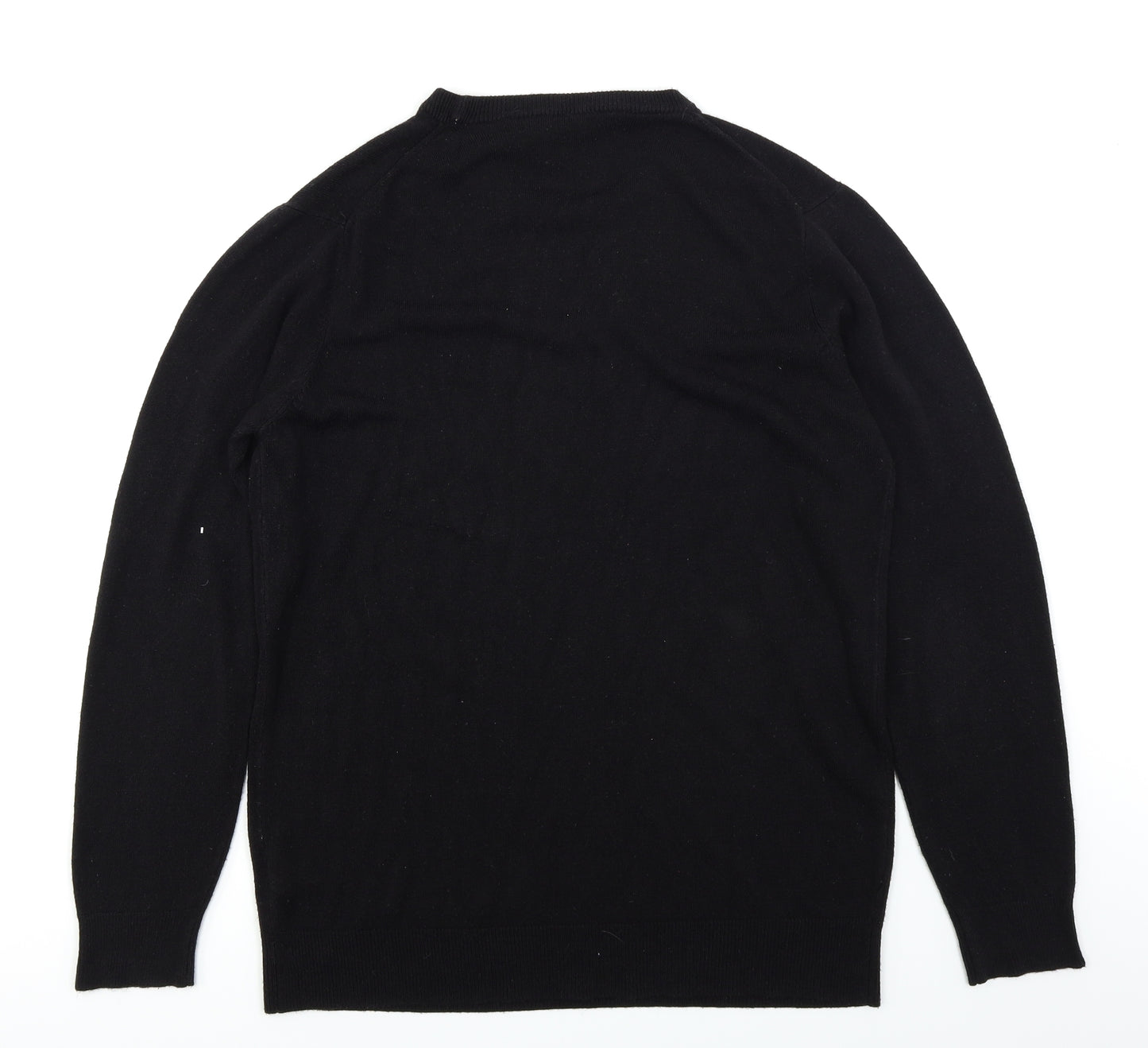 Cedar Wood State Mens Black  Knit Pullover Jumper Size XL