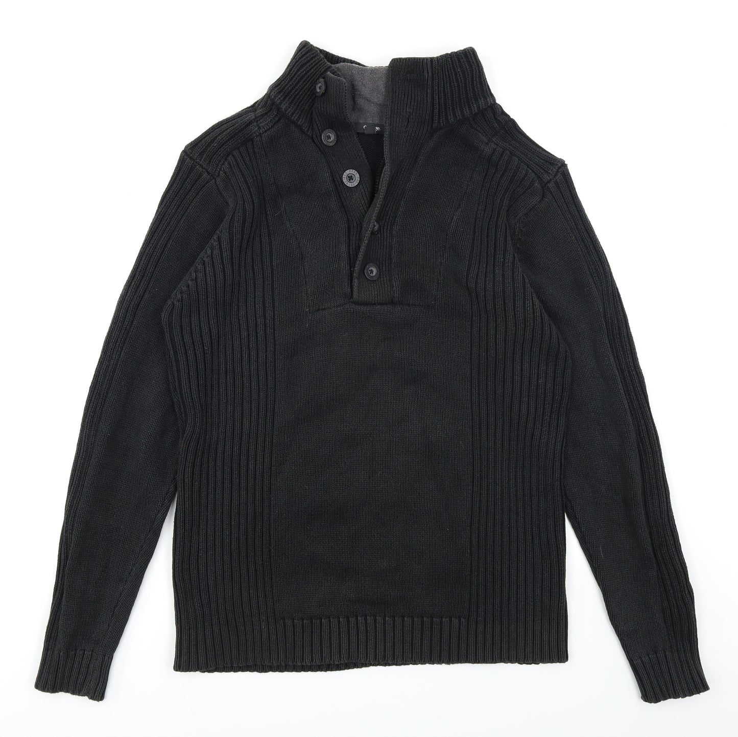 George Mens Black  Knit Pullover Jumper Size M