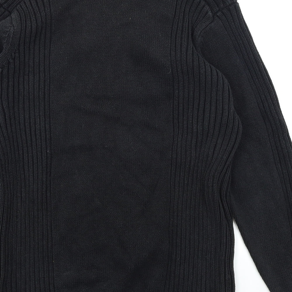 George Mens Black  Knit Pullover Jumper Size M
