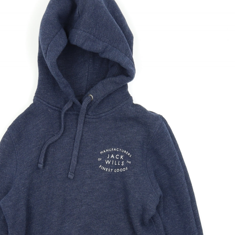 Jack Wills Womens Blue   Pullover Hoodie Size 10