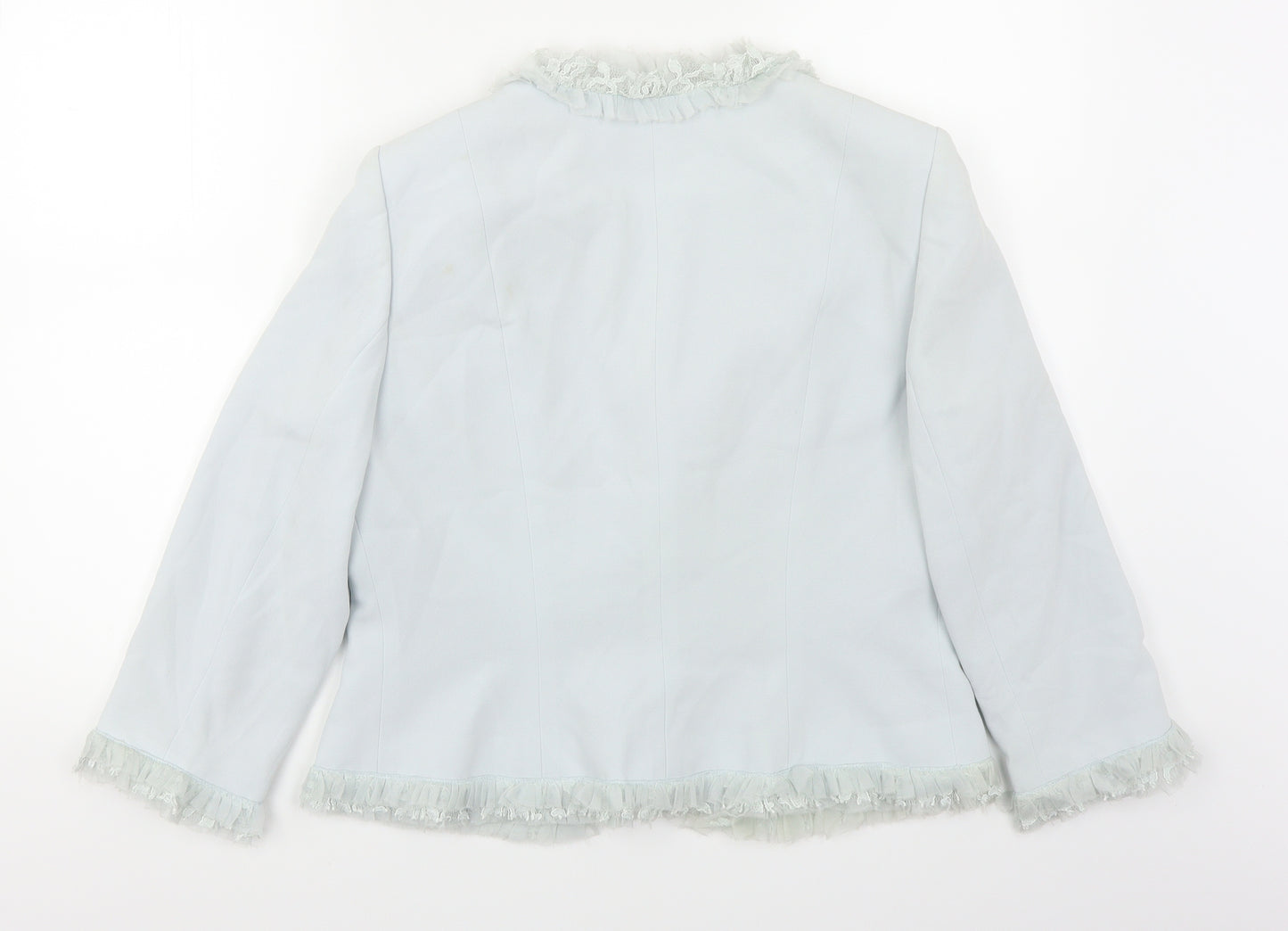 Albert Nipon Womens Blue   Jacket  Size 10