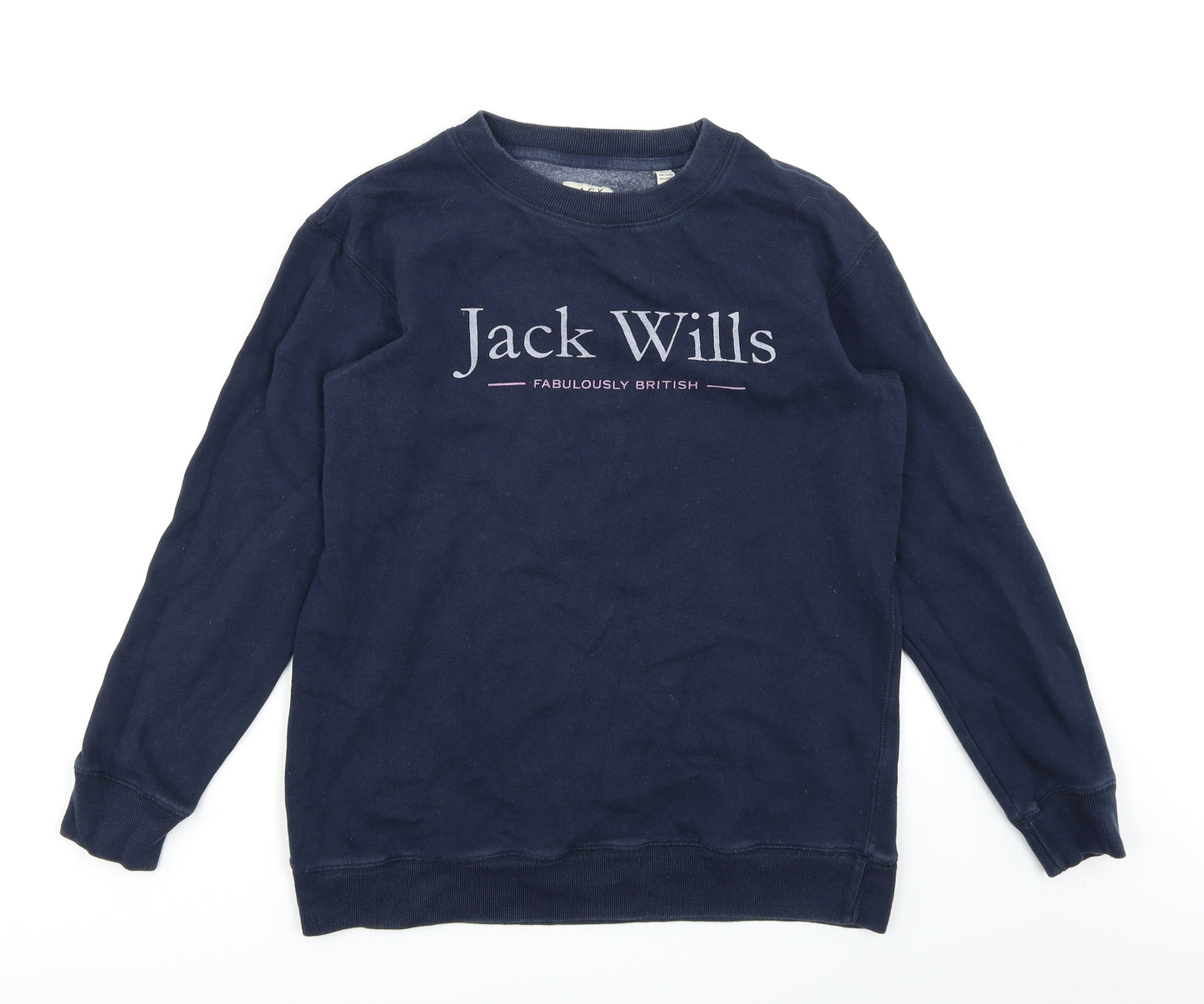 Jack Wills Womens Blue   Pullover Sweatshirt Size 10