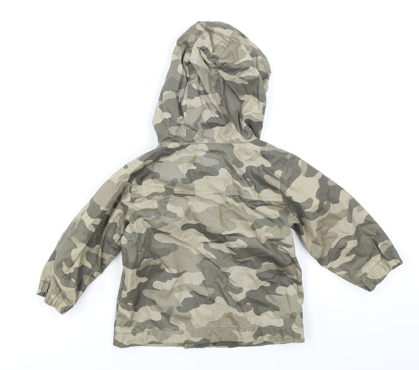 NEXT Boys Green Camouflage  Rain Coat Coat Size 12-18 Months