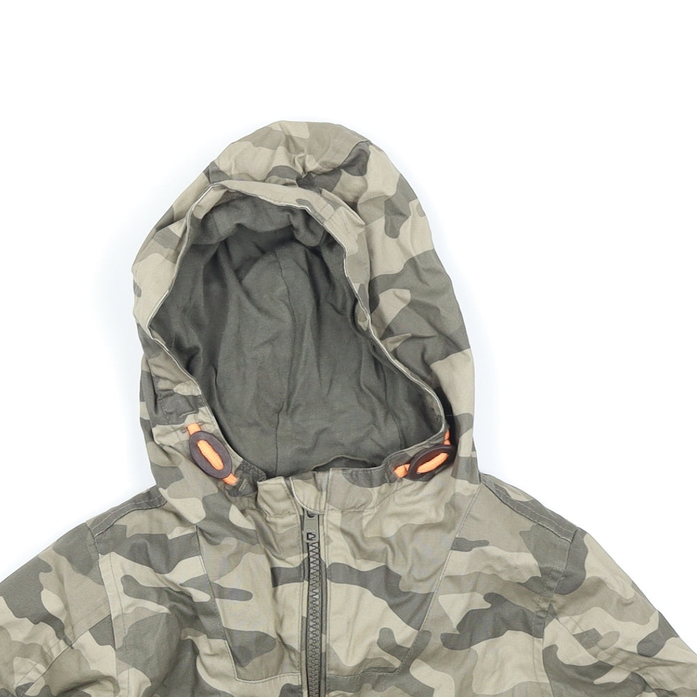NEXT Boys Green Camouflage  Rain Coat Coat Size 12-18 Months