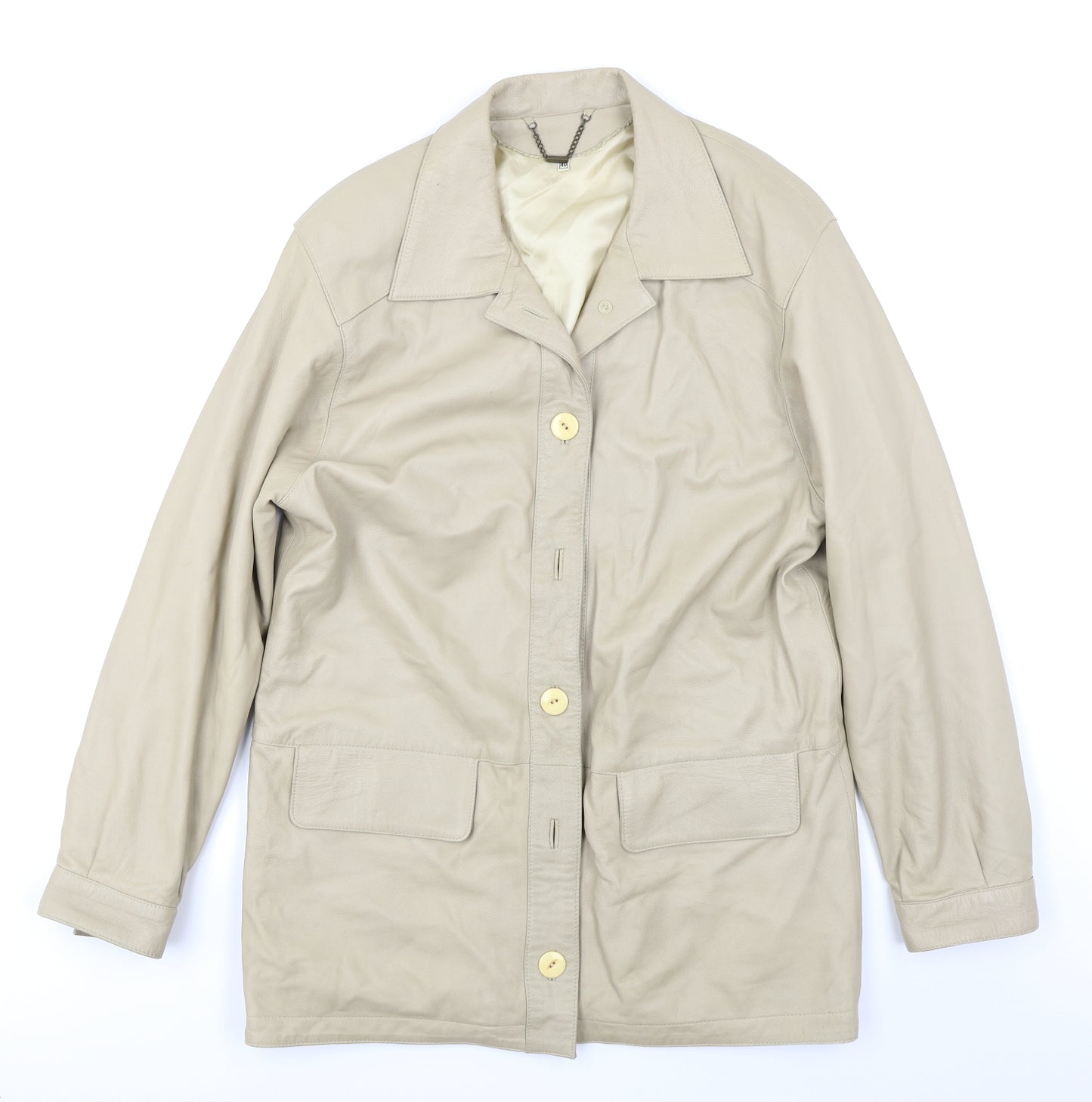 EFE Womens Beige   Overcoat Coat Size 12