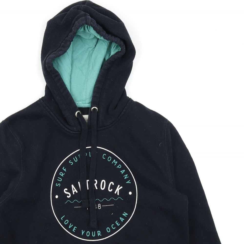 Salt Rock Womens Black   Pullover Hoodie Size 14