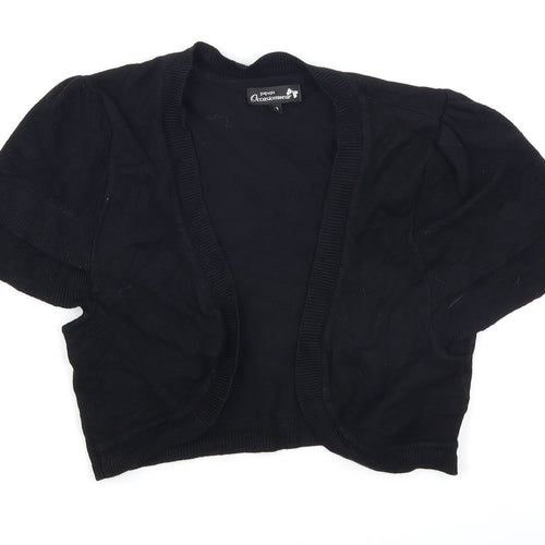 Papaya Womens Black  Knit Shrug Jumper Size 12