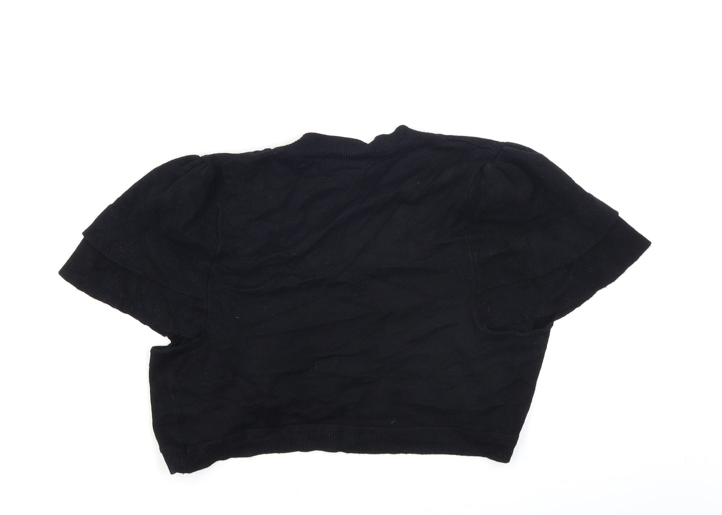Papaya Womens Black  Knit Shrug Jumper Size 12