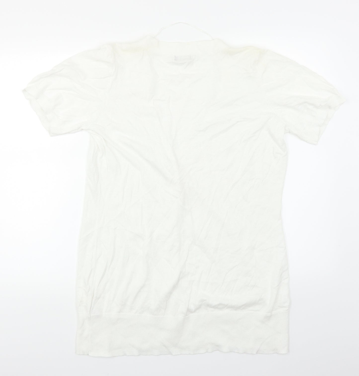 F&F Womens White  Knit Cardigan Jumper Size 18