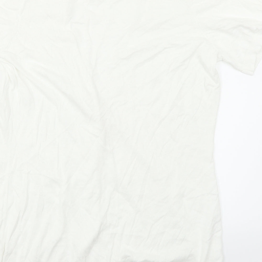 F&F Womens White  Knit Cardigan Jumper Size 18