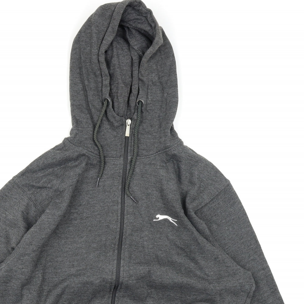 Slazenger Mens Grey   Full Zip Hoodie Size L