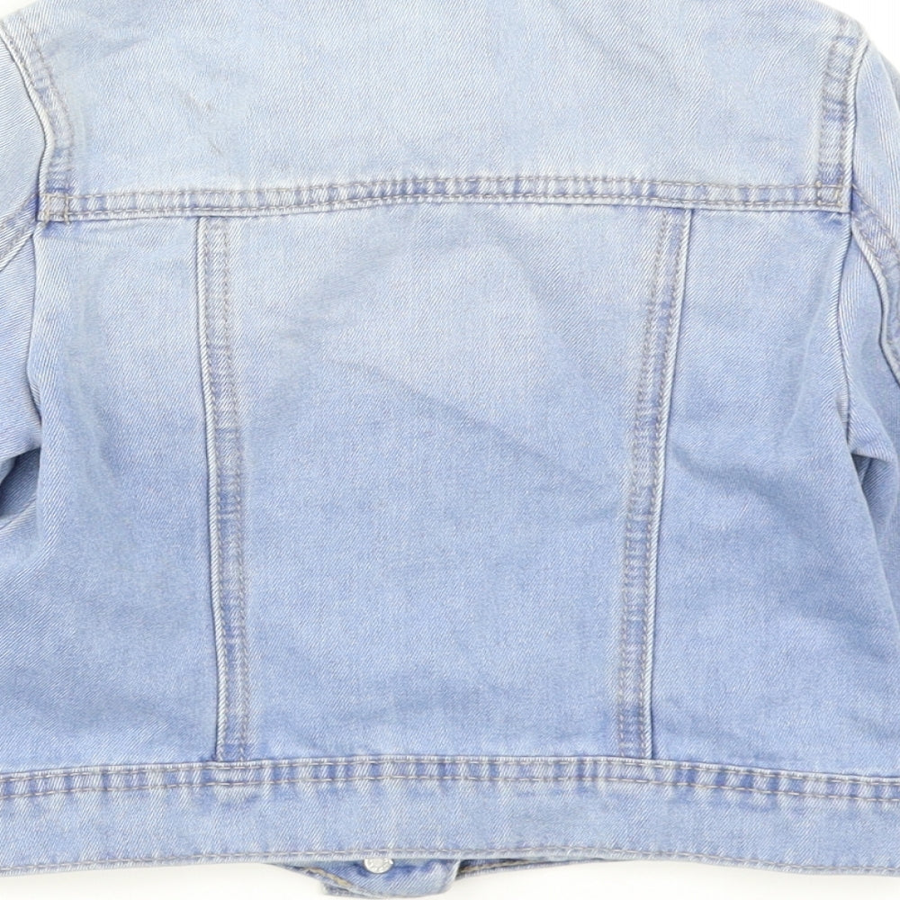 George Girls Blue  Denim Jacket  Size 4-5 Years