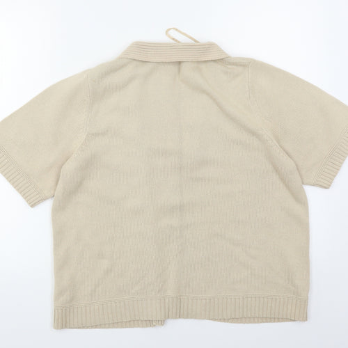 Authentic Womens Beige   Cardigan Jumper Size 18