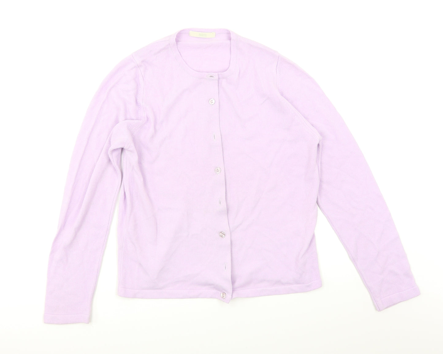 Marks & Spencer Womens Purple   Cardigan Jumper Size 12