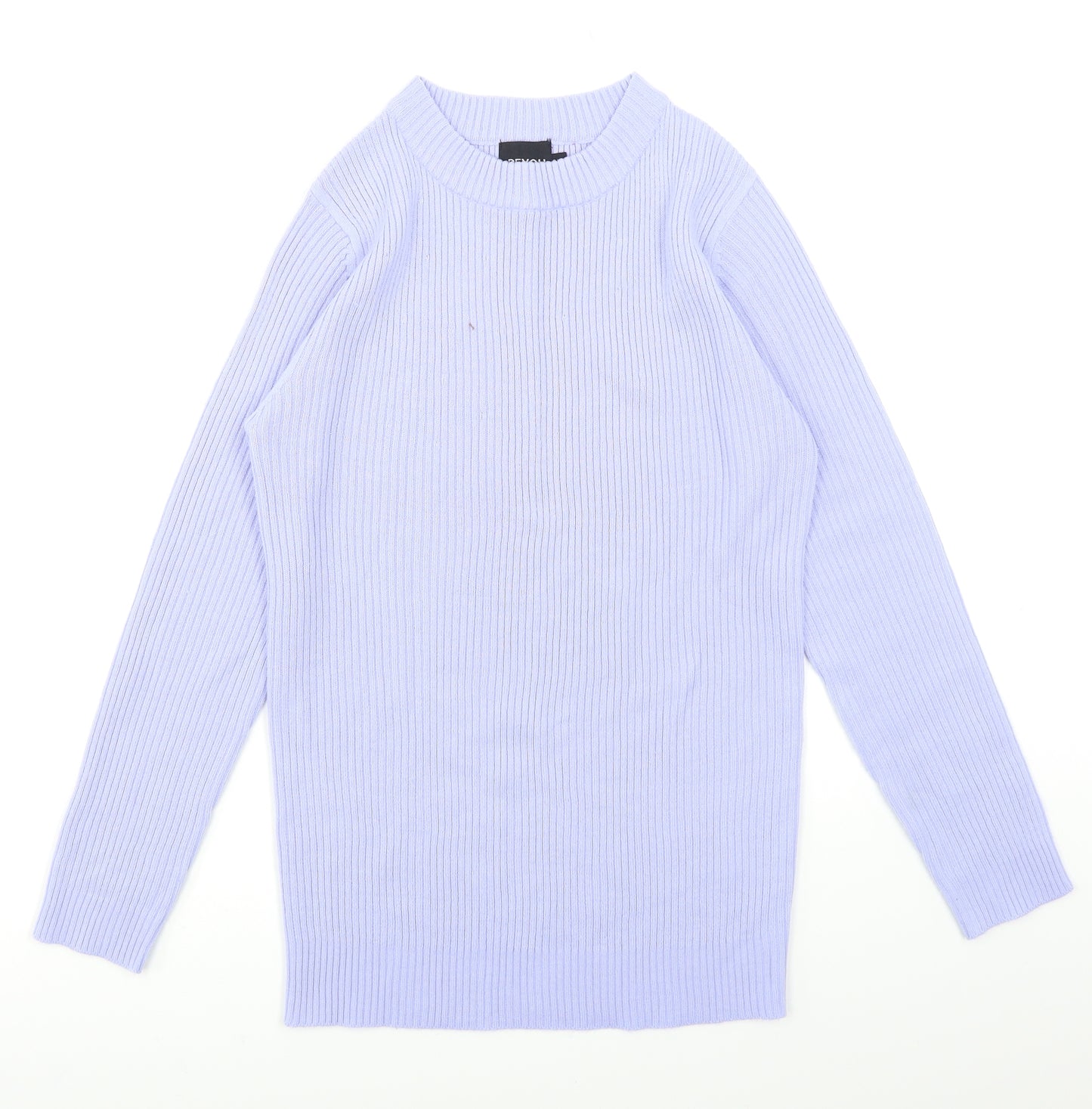 Be You Womens Blue   Pullover Jumper Size 8  - Ribbed