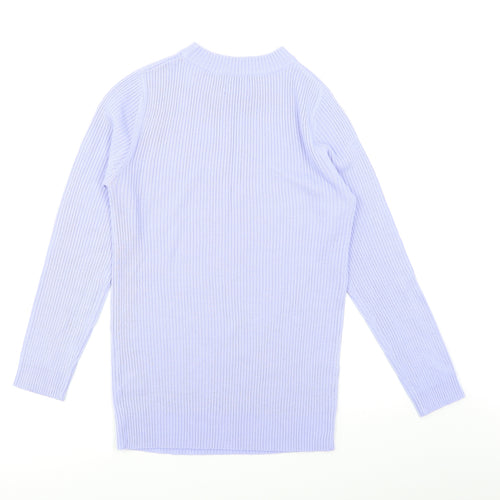 Be You Womens Blue   Pullover Jumper Size 8  - Ribbed