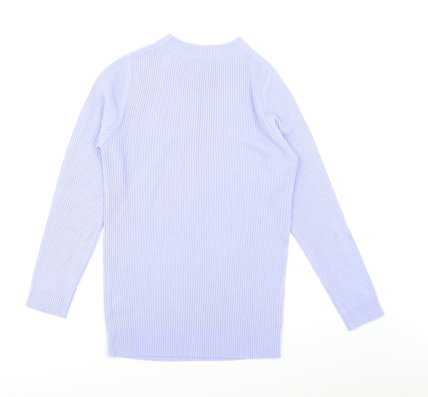 Be You Womens Blue   Pullover Jumper Size 8  - Ribbed